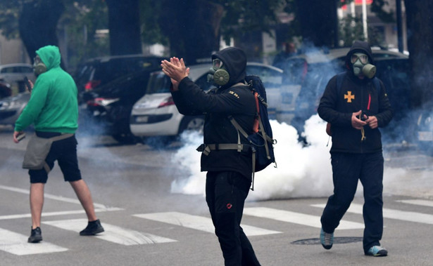 Demonstracja w Czarnogórze