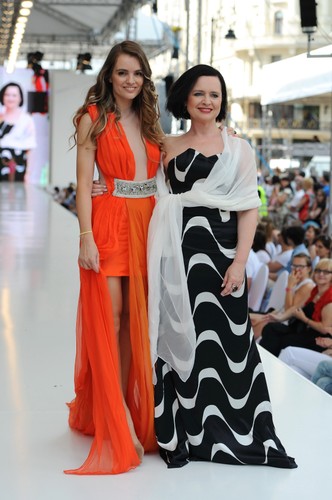 Maria Niklińska i Jolanta Fajkowska na Warsaw Fashion Street 2012