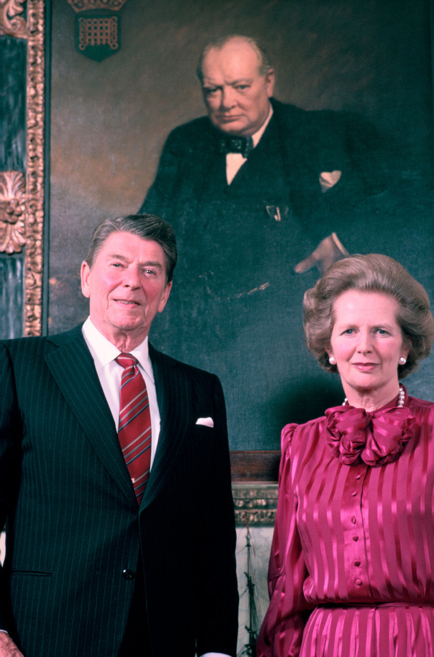 Ronald Reagan i Margaret Thatcher (na zdjęciu z  1984 r.)