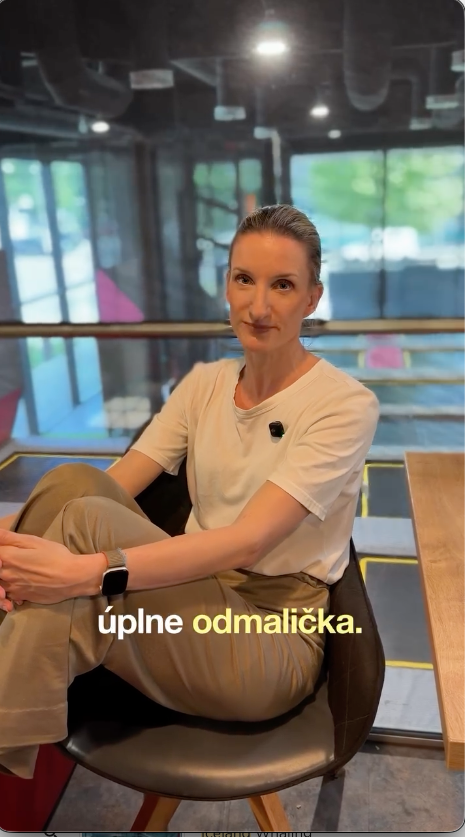 Moderátorka Adela Vinczeová.