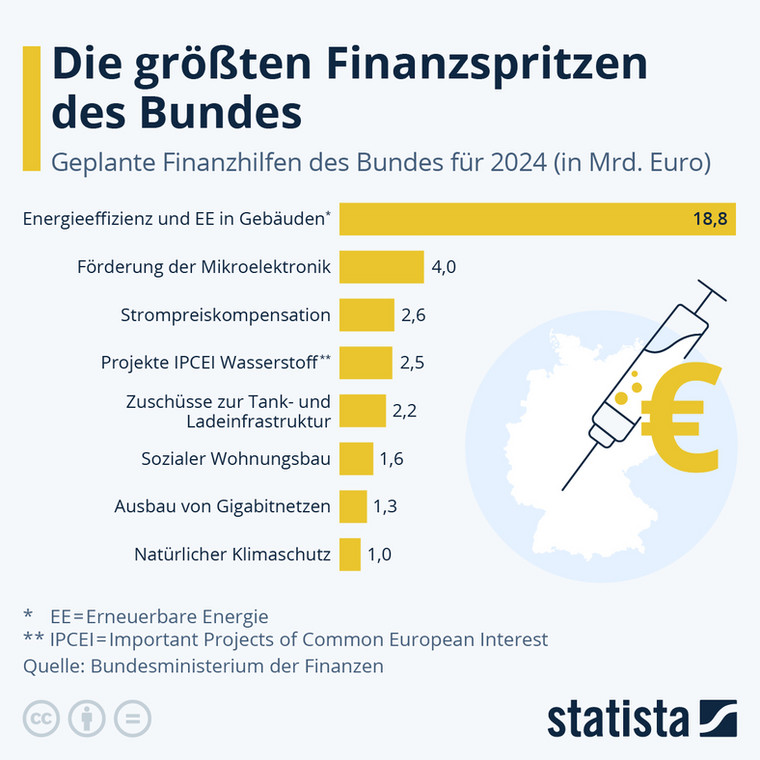 Na jakie projekty niemiecki rząd planuje wydać najwięcej pieniędzy w 2024 r.?
