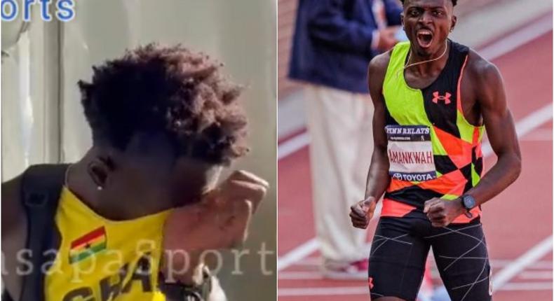 Watch: Ghana’s Alex Amankwah sheds tears after disqualification in World Athletics Championships