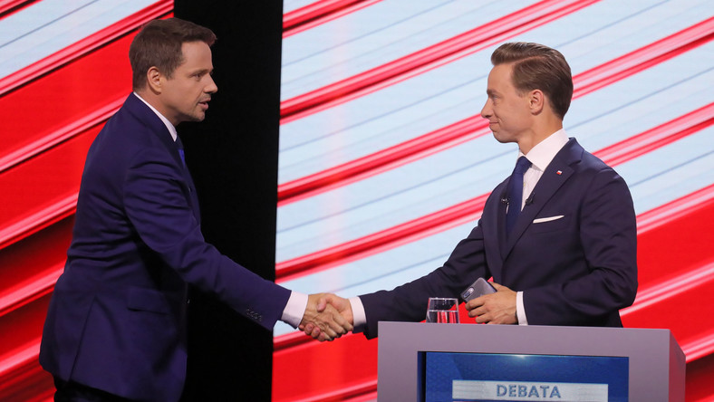 Debata prezydencka. Krzysztof Bosak broni Rafała Trzaskowskiego