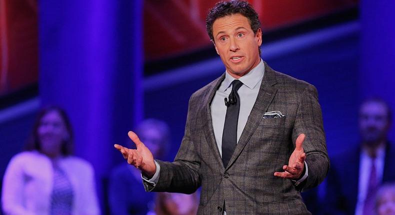 Chris Cuomo speaking at a town hall forum hosted by CNN.