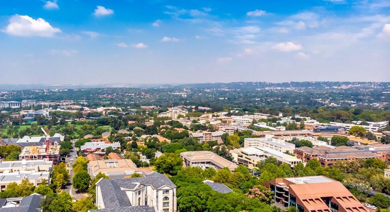 Aerial view of Johannesburg (Image Source: Expatica) 