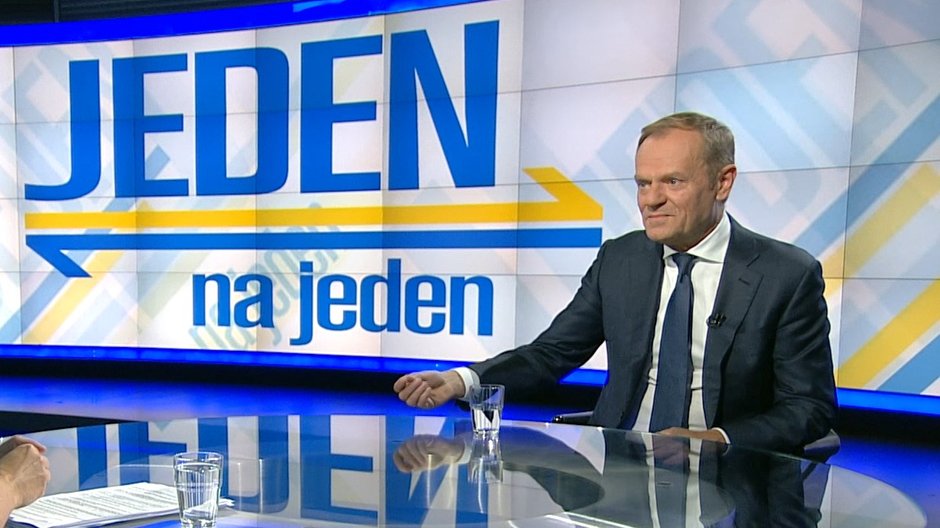 Donald Tusk w programie "Jeden na jeden"