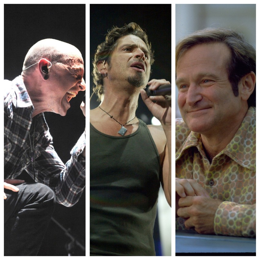 Čester Benington, Kris Kornel i Robin Vilijams