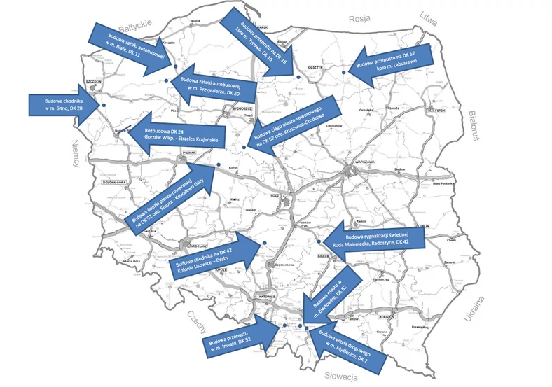 Inwestycje w 8 województwach w ramach programu o wartości 215 mln zł