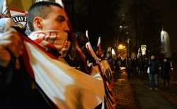 MSZ Białorusi zaniepokojone stanowiskiem Polski. W tle marsz w Hajnówce