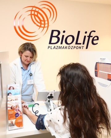 Vérnyomásmérés plazmaadás előtt