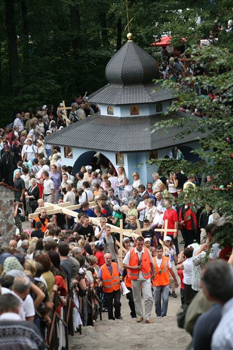 Prawosławni pątnicy na Grabarce