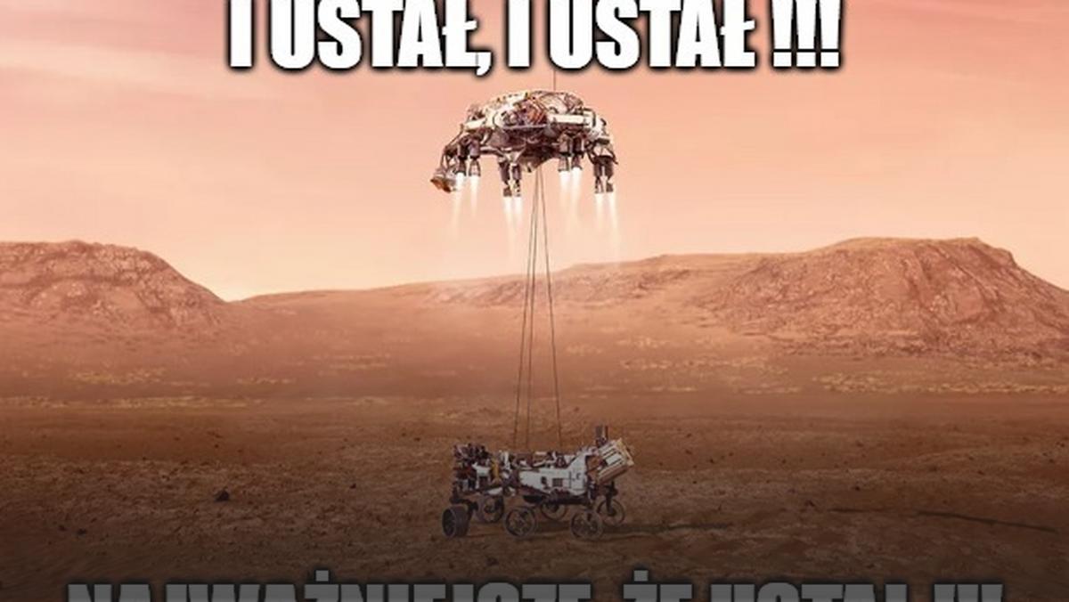Najzabawniejsze memy z lądowania łazika Perseverance na Marsie