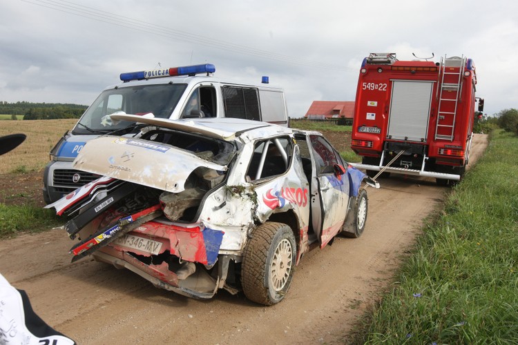 Robert Kubica dachował przed Rajdem Polski