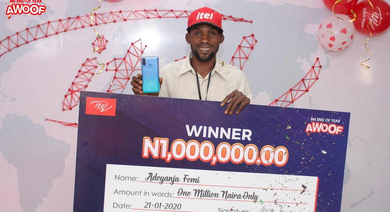 1 million naira richer – itel Mobile rewards customers in Awoof Promo