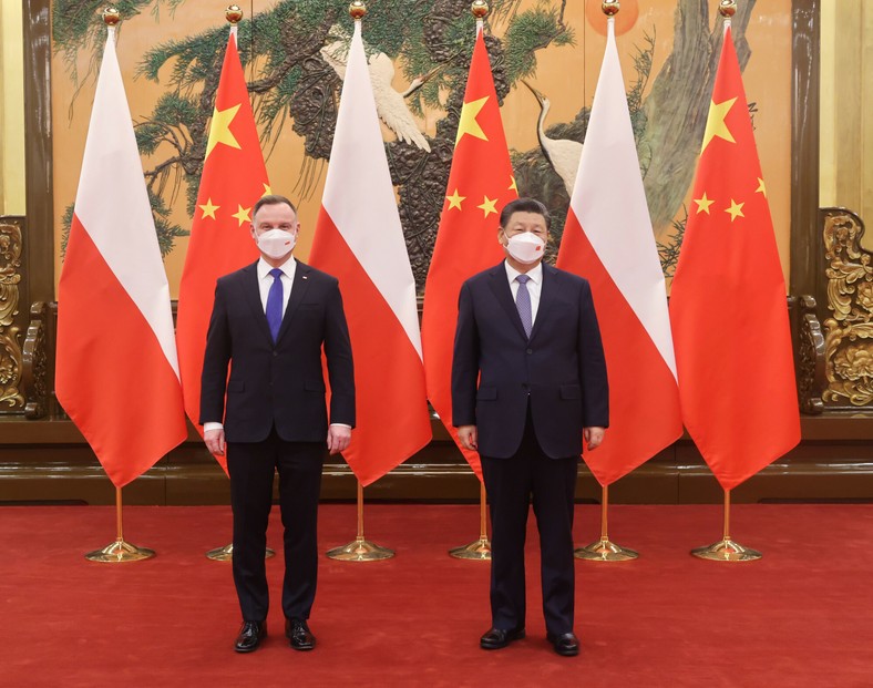 Andrzej Duda oraz Xi Jinping, Pekin 6.02.2022 