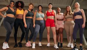 The campaign was released to promote the 72 sizes included in Adidas' sports bra range.