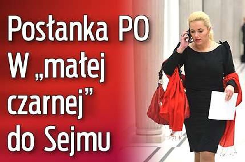 Posłanka PO. W "małej czarnej" do Sejmu