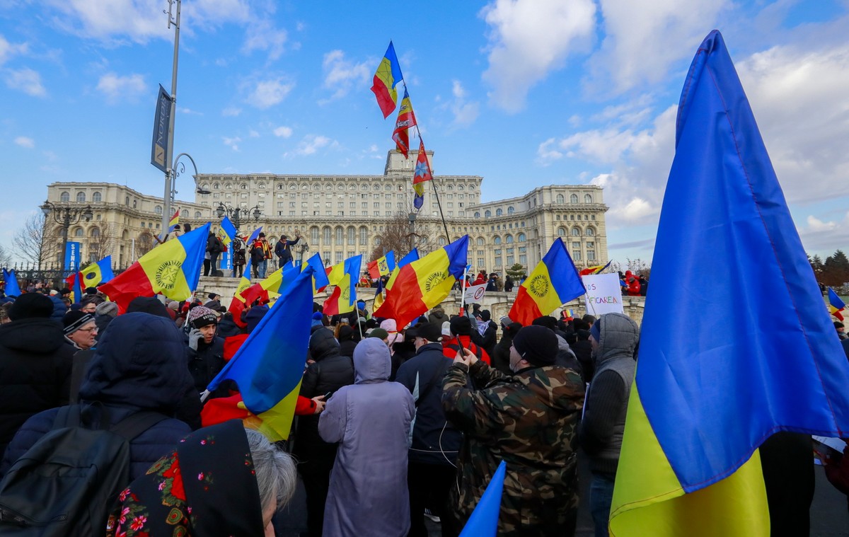 Protest w Bukareszcie