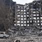 Mariupol. Blok mieszkalny zniszczony w czasie walk