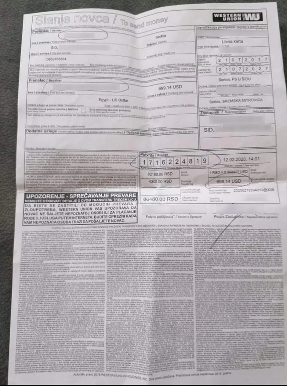 Uplate prevarenih turista