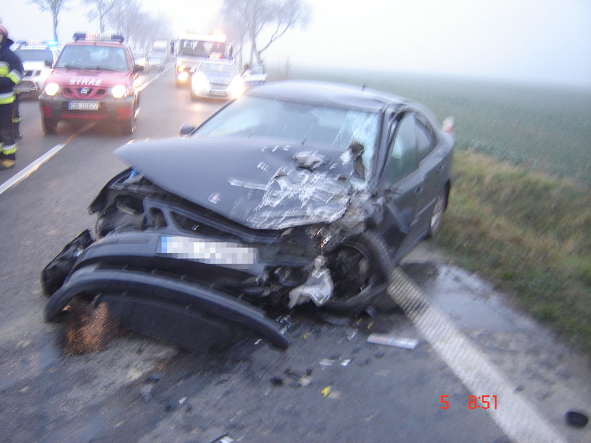 Wypadek na drodze krajowej nr 94 na Opolszczyźnie