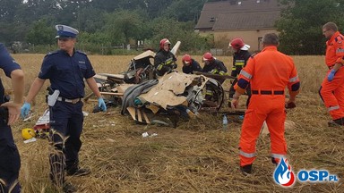 Opolskie: Katastrofa śmigłowca. Nie żyją dwie osoby