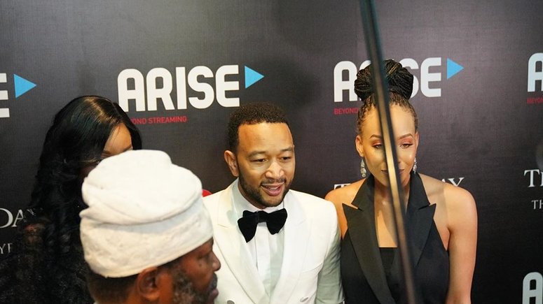 John Legend performed at the an event in Lagos on Monday (Instagram/thisdaystyle)