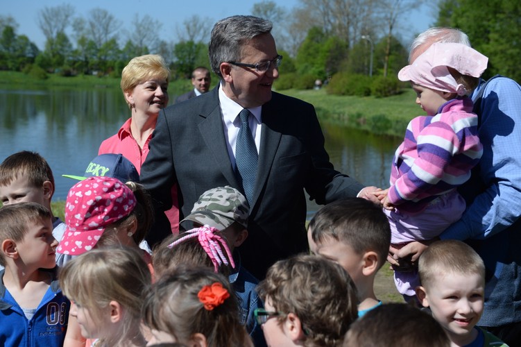 Bronisław Komorowski w Węgrowie