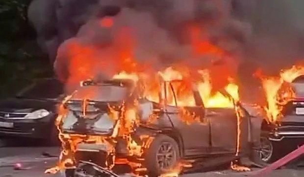 Eksplozija automobila-bombe u kojoj je stradao Damir Davidov kod Moskve