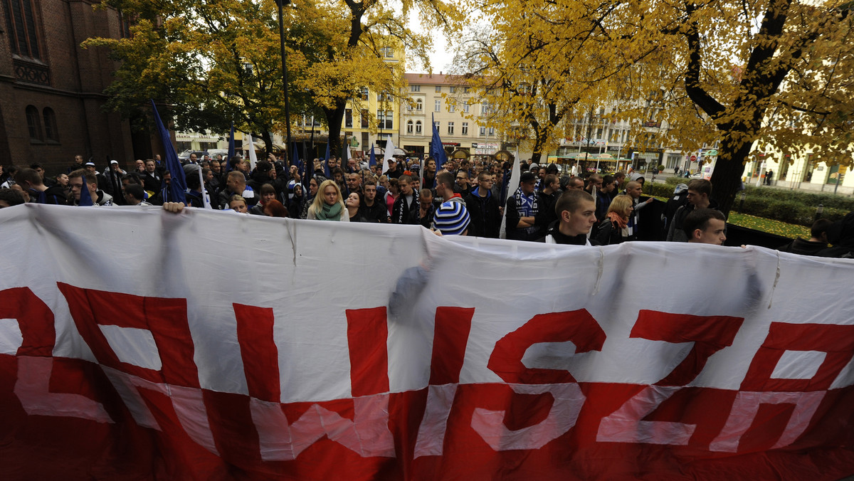 BYDGOSZCZ MANIFESTACJA KIBICÓW ZAWISZY