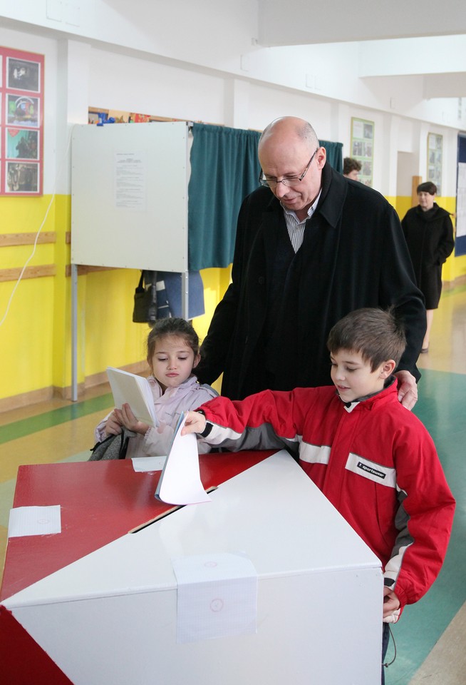 Czesław Bielecki, kandydat na prezydenta Warszawy, fot. PAP/Paweł Supernak