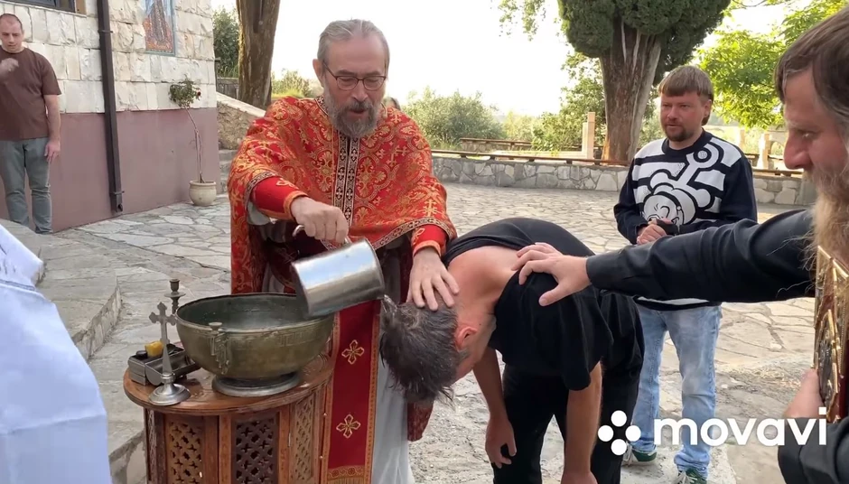 Krštenje Andreja Sila u manastiru Dajbabe