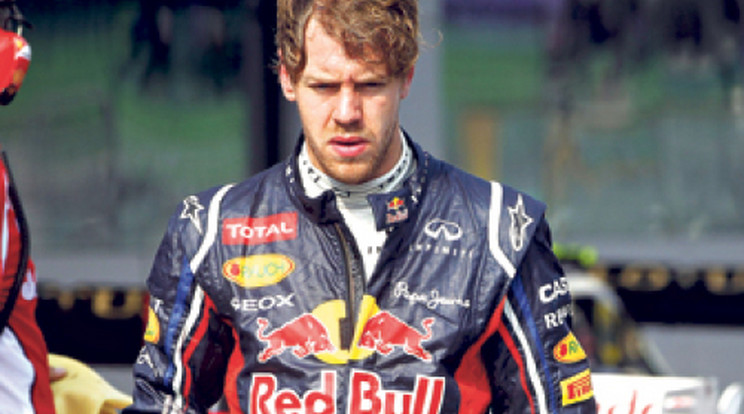 Sebastian Vettel kiborult