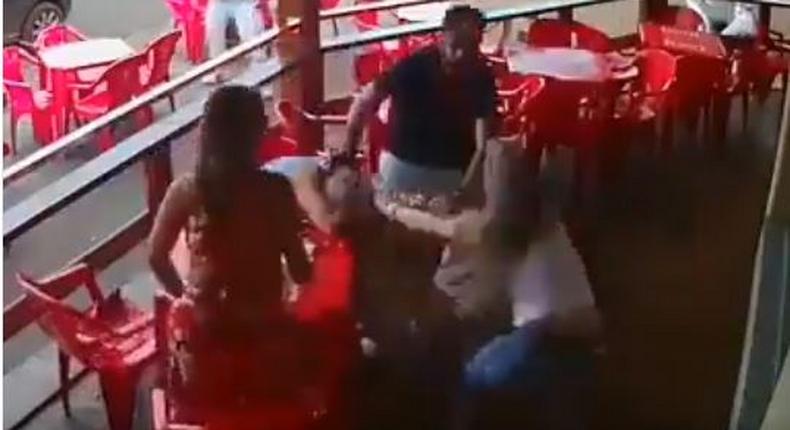 Strong woman goes berserk, gives husband and side chick remarkable beatings (Video)