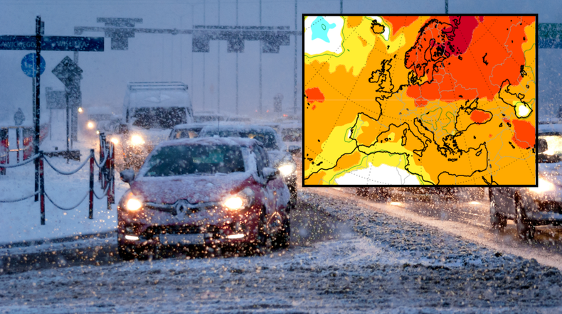 Sprawdziliśmy najnowsze prognozy pogody na zimę dla Europy. Wiemy, gdzie będzie najwięcej śniegu (mapa: climate.copernicus.eu)