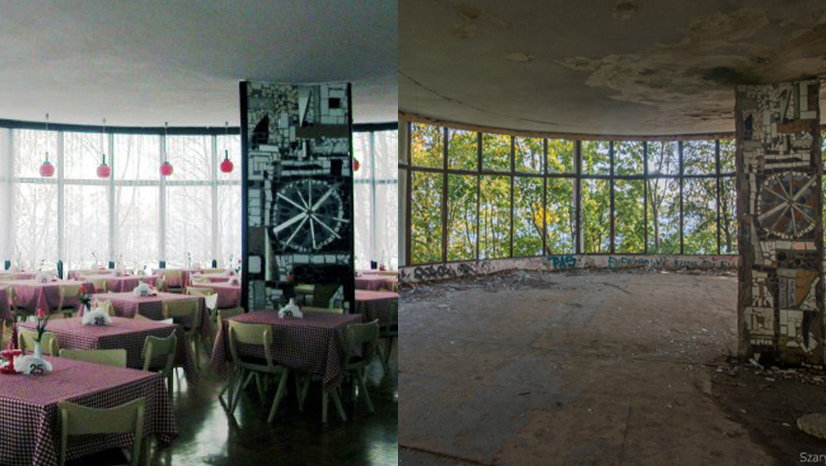 Nieczynne sanatorium w Gdyni Orłowie "kiedyś i dziś"