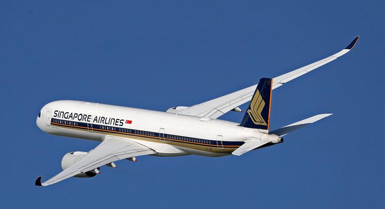 A Singapore Airlines Airbus A350.Urbanandsport/NurPhoto via Getty Images
