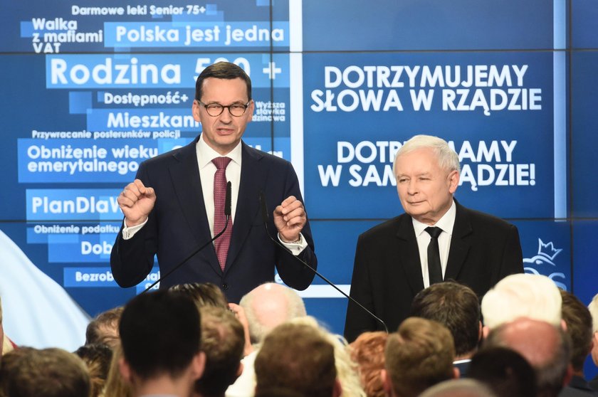 Mateusz Morawiecki i Jarosław Kaczyński