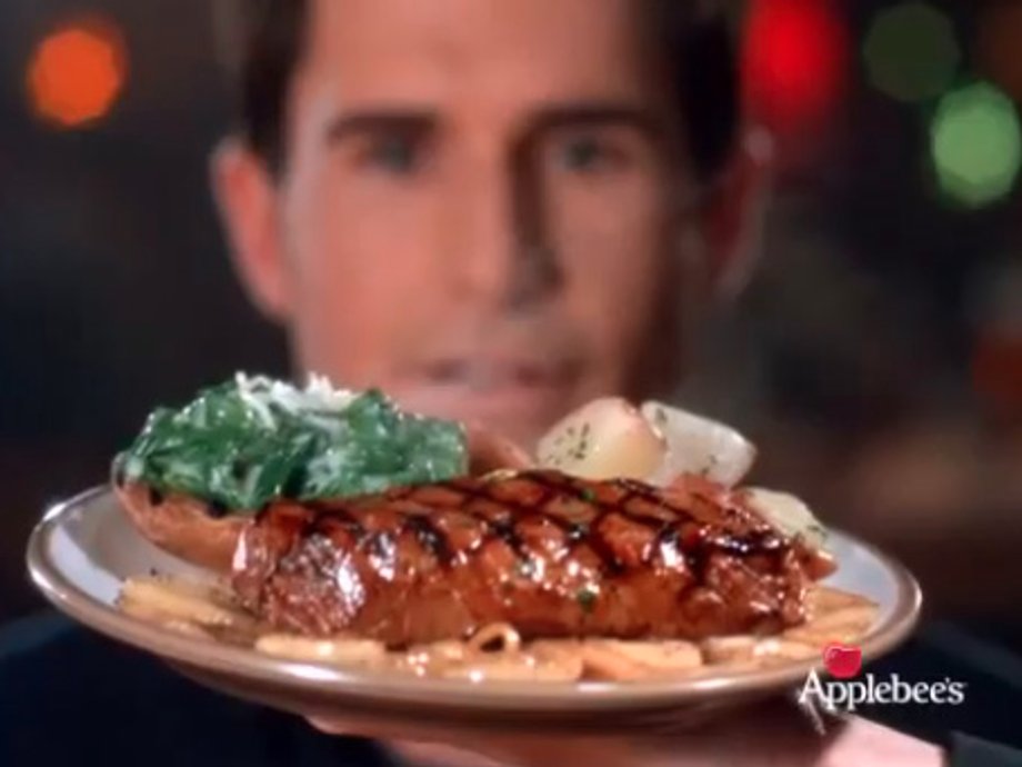 An ad for Applebee's steak from 2012