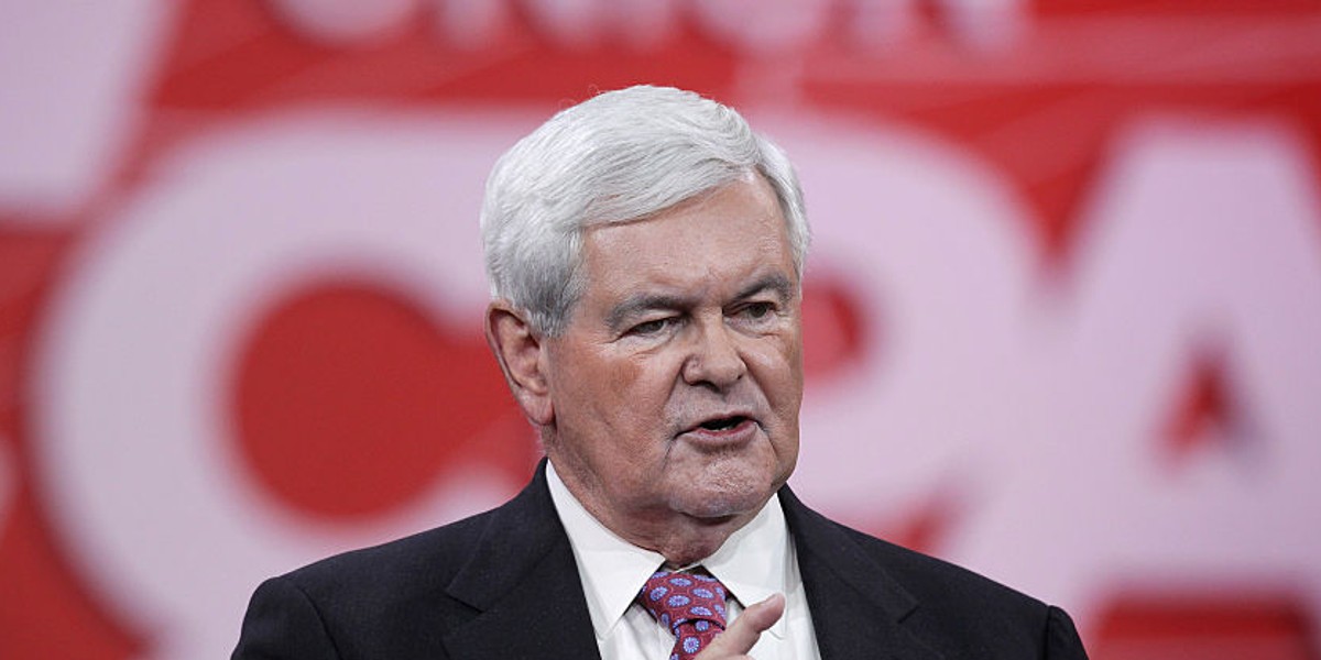 Newt Gingrich at CPAC.