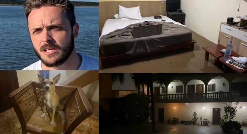 Reuters international journalist shock as his luxury apartment in Accra floods (VIDEO)