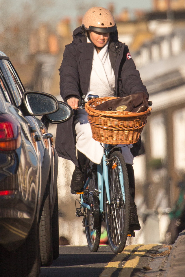 Renee Zellweger na planie filmu "Bridget Jones’s Baby"