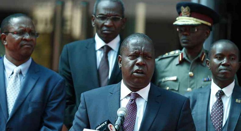 Matiang’i makes major reshuffle affecting 59 top officers in Ministry of Interior