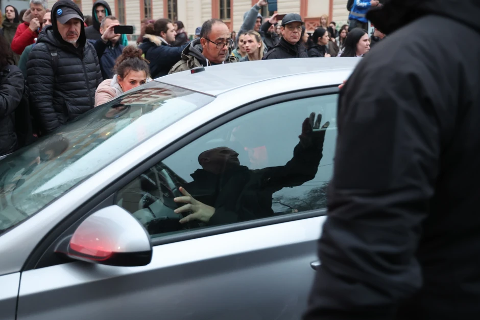 Protest ispred Rektorata