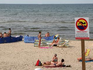 Utonięcia pływanie plaża Morze Bałtyckie wakacje urlop zakaz pływania plażowicze
