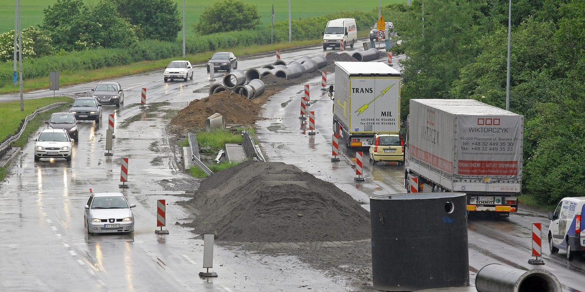 Na "jedynce", będą większe korki