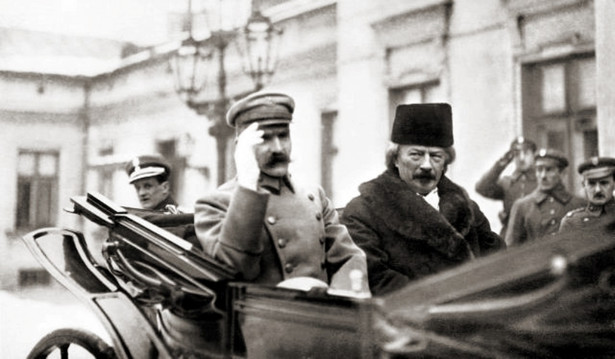 Józef Piłsudski i Ignacy Jan Paderewski (styczeń 1919), źródło: Adam Szelagowski "Wiek XX', Warszawa 1937, first published in January 1919 in Kurier Warszawski