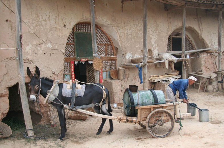 Domy w jaskiniach, Shaanxi, Chiny