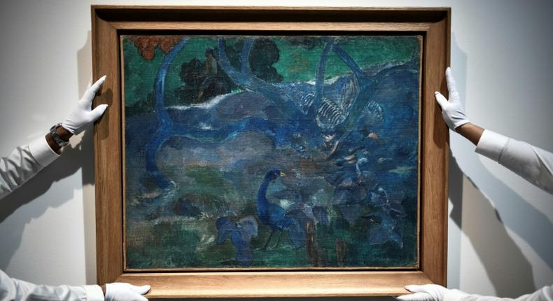 Te Bourao by Paul Gauguin which sold for 9.5 million euros at auction in Paris