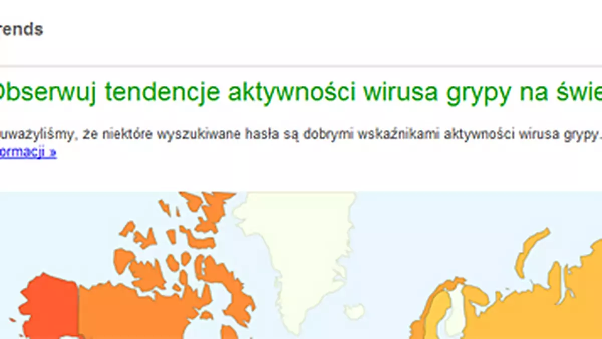 Google Flu Trends: obserwuj aktywność wirusa grypy w Polsce i na świecie